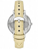 Buy Shop Fossil Jacqueline Three-Hand White Dial Yellow Leather Strap Watch for Women - ES4812 USA Online