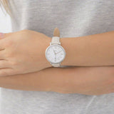 Buy Shop Fossil Jacqueline White Dial Beige Leather Strap Watch for Women - ES3793 USA Online