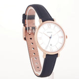 Buy Shop Fossil Jacqueline White Dial Blue Leather Strap Watch for Women - ES3843 USA Online