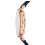 Buy Shop Fossil Jacqueline White Dial Blue Leather Strap Watch for Women - ES4291 USA Online