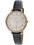 Buy Shop Fossil Jacqueline White Dial Blue Leather Strap Watch for Women - ES4291 USA Online