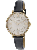 Buy Shop Fossil Jacqueline White Dial Blue Leather Strap Watch for Women - ES4291 USA Online