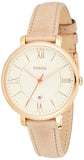 Buy Shop Fossil Jacqueline White Dial Brown Leather Strap Watch for Women - ES3487 USA Online