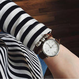 Buy Shop Fossil Jacqueline White Dial Brown Leather Strap Watch for Women - ES3708 USA Online