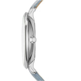 Buy Shop Fossil Jacqueline White Dial Light Blue Leather Strap Watch for Women - ES3821 USA Online