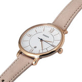 Buy Shop Fossil Jacqueline White Dial Pink Leather Strap Watch for Women - ES3988 USA Online