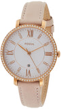Buy Shop Fossil Jacqueline White Dial Pink Leather Strap Watch for Women - ES4303 USA Online