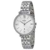 Buy Shop Fossil Jacqueline White Dial Silver Steel Strap Watch for Women - ES3545 USA Online