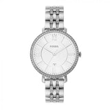 Buy Shop Fossil Jacqueline White Dial Silver Steel Strap Watch for Women - ES3545 USA Online