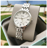 Buy Shop Fossil Jacqueline White Dial Silver Steel Strap Watch for Women - ES3631 USA Online
