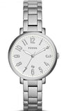 Buy Shop Fossil Jacqueline White Dial Silver Steel Strap Watch for Women - ES3969 USA Online