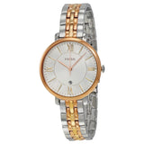 Buy Shop Fossil Jacqueline White Dial Two Tone Steel Strap Watch for Women - ES3844 USA Online