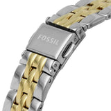 Buy Shop Fossil Jacqueline Analog Moonphase Mother of Pearl White Dial Two Tone Steel Strap Watch for Women - ES5166 USA Online
