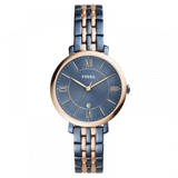 Buy Shop Fossil Jaqueline Grey Dial Two Tone Steel Strap Watch for Women - ES4321 USA Online