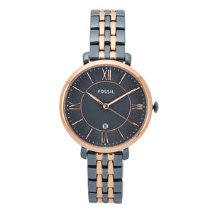 Buy Shop Fossil Jaqueline Grey Dial Two Tone Steel Strap Watch for Women - ES4321 USA Online