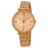 Buy Shop Fossil Jacqueline Rose Gold Dial Rose Gold Steel Strap Watch for Women - ES3546 USA Online