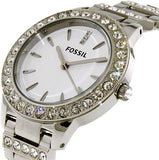 Buy Shop Fossil Jesse White Dial Silver Steel Strap Watch for Women - ES2362 USA Online
