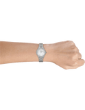 Fossil Jesse White Dial Silver Steel Strap Watch for Women - ES2362