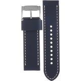 Buy Shop Fossil Nate Chronograph White Dial Blue Leather Strap Watch for Men - JR1480 USA Online