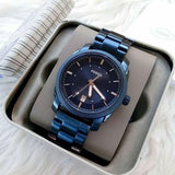 Buy Shop Fossil Machine Blue Dial Blue Steel Strap Watch for Men - FS5231 USA Online
