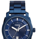 Buy Shop Fossil Machine Blue Dial Blue Steel Strap Watch for Men - FS5231 USA Online