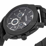 Buy Shop Fossil Machine Chronograph Black Dial Black Silicone Strap Watch for Men - FS4487 USA Online
