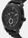 Buy Shop Fossil Machine Chronograph Black Dial Black Silicone Strap Watch for Men - FS4487 USA Online