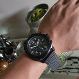 Buy Shop Fossil Machine Chronograph Black Dial Black Steel Strap Watch for Men - FS4927 USA Online