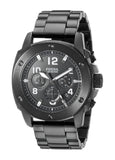 Buy Shop Fossil Machine Chronograph Black Dial Black Steel Strap Watch for Men - FS4927 USA Online