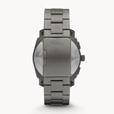 Buy Shop Fossil Machine Chronograph Black Dial Grey Steel Strap Watch for Men - FS4662 USA Online