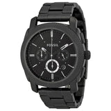 Buy Shop Fossil Machine Chronograph Black Dial Grey Steel Strap Watch for Men - FS4662 USA Online