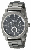 Buy Shop Fossil Machine Chronograph Black Dial Grey Steel Strap Watch for Men - FS4662 USA Online