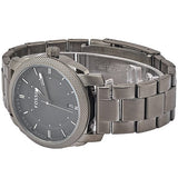 Buy Shop Fossil Machine Chronograph Black Dial Grey Steel Strap Watch for Men - FS4774 USA Online