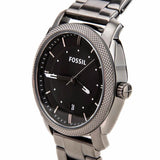 Buy Shop Fossil Machine Chronograph Black Dial Grey Steel Strap Watch for Men - FS4774 USA Online