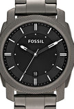 Buy Shop Fossil Machine Chronograph Black Dial Grey Steel Strap Watch for Men - FS4774 USA Online