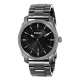 Buy Shop Fossil Machine Chronograph Black Dial Grey Steel Strap Watch for Men - FS4774 USA Online