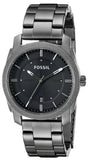 Buy Shop Fossil Machine Chronograph Black Dial Grey Steel Strap Watch for Men - FS4774 USA Online