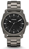 Buy Shop Fossil Machine Chronograph Black Dial Grey Steel Strap Watch for Men - FS4774 USA Online