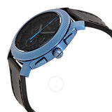 Buy Shop Fossil Machine Chronograph Black Dial Black Leather Strap Watch for Men - FS5361 USA Online