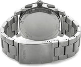 Buy Shop Fossil Machine Chronograph Black Dial Silver Steel Strap Watch for Men - FS4776 USA Online