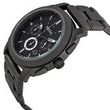 Buy Shop Fossil Machine Chronograph Black Dial Grey Steel Strap Watch for Men - FS4662 USA Online