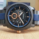 Buy Shop Fossil Machine Chronograph Black Dial Two Tone Steel Strap Watch for Men - FS5164 USA Online
