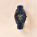 Buy Shop Fossil Machine Chronograph Black Dial Two Tone Steel Strap Watch for Men - FS5164 USA Online