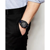 Buy Shop Fossil Machine Chronograph Black Dial Two Tone Steel Strap Watch for Men - FS5164 USA Online
