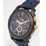 Buy Shop Fossil Machine Chronograph Black Dial Two Tone Steel Strap Watch for Men - FS5164 USA Online