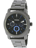 Buy Shop Fossil Machine Chronograph Brown Dial Grey Steel Strap Watch for Men - FS4931 USA Online