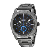 Buy Shop Fossil Machine Chronograph Brown Dial Grey Steel Strap Watch for Men - FS4931 USA Online