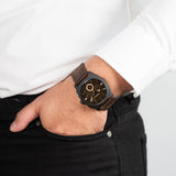 Buy Shop Fossil Machine Flight Chronograph Brown Dial Brown Leather Strap Watch for Men - FS4656 USA Online