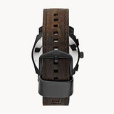 Buy Shop Fossil Machine Flight Chronograph Brown Dial Brown Leather Strap Watch for Men - FS4656 USA Online