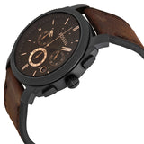 Buy Shop Fossil Machine Flight Chronograph Brown Dial Brown Leather Strap Watch for Men - FS4656 USA Online